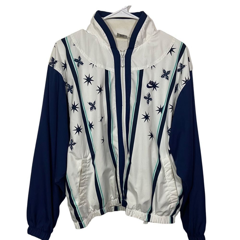 Nike Vintage Star Floral Print Windbreaker Jacket